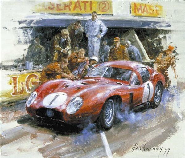 Maserati 450S Signed by Moss