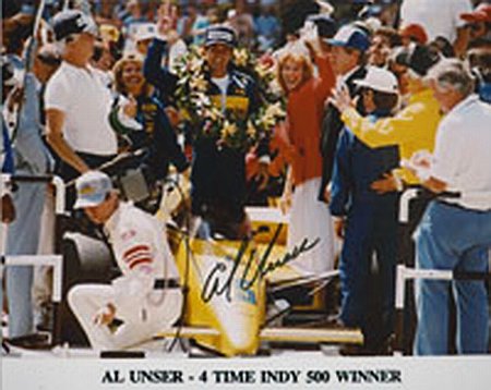 Al Unser, Sr. Autographed Photo