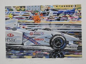 Barrichello-Stewart Signed By Rubens Barrichello