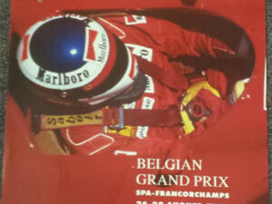 Belgium Grand Prix 1994 Poster Signed by Jochen Moss