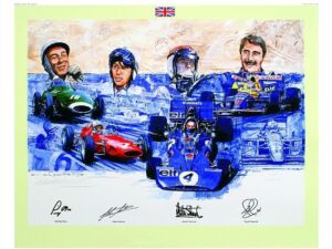 Best of British Autographed Print