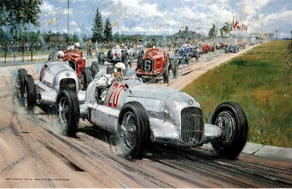 Birth of the Silver Arrows Autographed Print