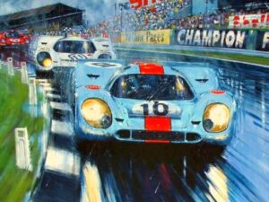 Black Flag To Chequered Flag Signed by Elford