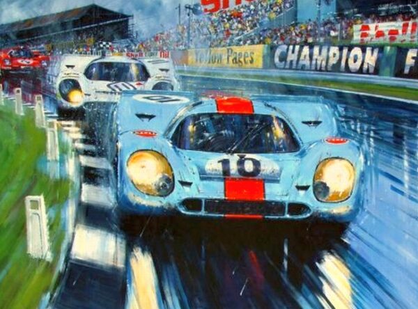 Black Flag To Chequered Flag Signed by Elford