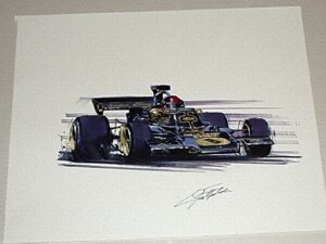 Black and Gold Victory Remarque Signed by Fittipaldi