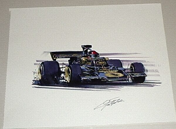 Black and Gold Victory Remarque Signed by Fittipaldi
