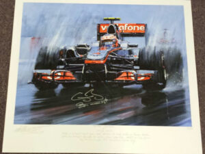 Button Inspired Autographed by Jenson Button