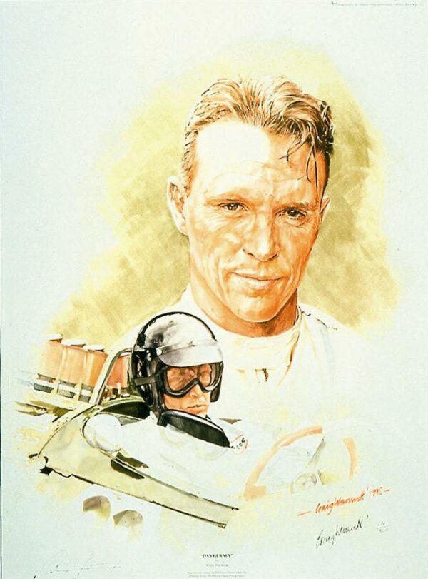 Dan Gurney - Autographed Print