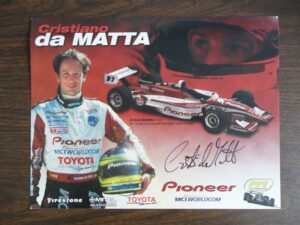 Christiano da Matta Autographed Team Card