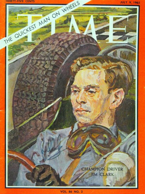 Autographed Jim Clark Time Magazine