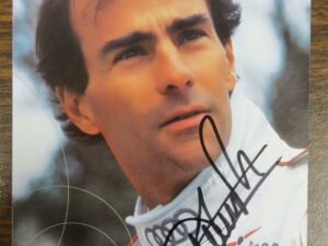 Emanuele Pirro Autographed Team Card