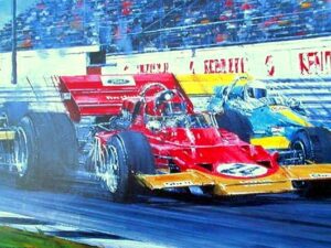 First Win Signed by Fittipaldi & Brabham