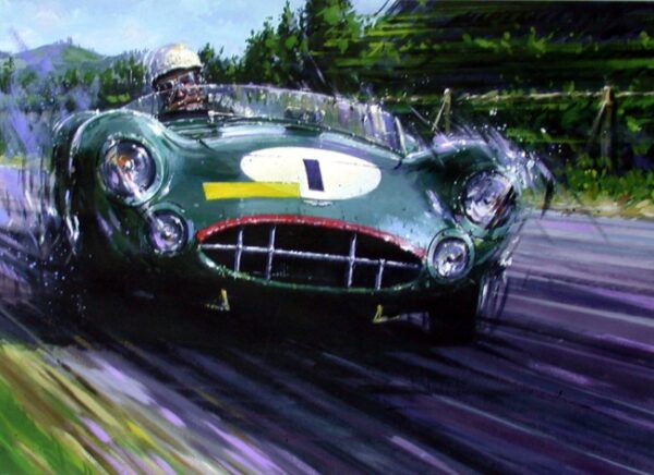 Aston Martin DBR1 Nurburgring 1000K - Signed by Moss