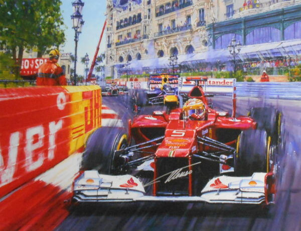 Grand Prix De Monaco 2012 Signed by Fernando Alonso