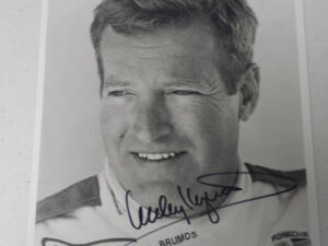 Hurley Haywood Autographed 8"x10" B&W Photo