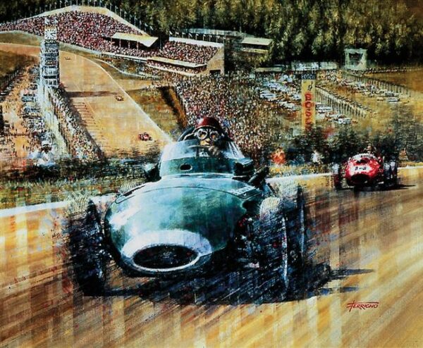 Tony Brooks Autographed Print