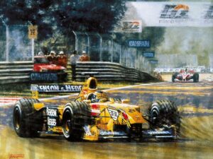 Frentzen's Triumph Signed by Jordan