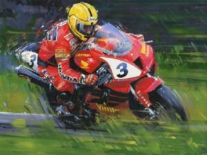 Joey Dunlop Motorcycle Racing Print