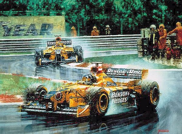 Jordan's First Victory Signed by Eddie Jordan