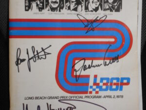 1978 Long Beach Program Signed by Scheckter & Stuck + 4 more