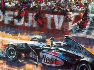 Mika Hakkinen World Champion Signed by Ron Dennis