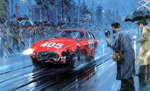Mille Miglia 1951 Signed by Villoresi & Moss
