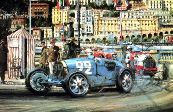 Monaco Grand Prix 1930 Signed by Rene Dreyfus