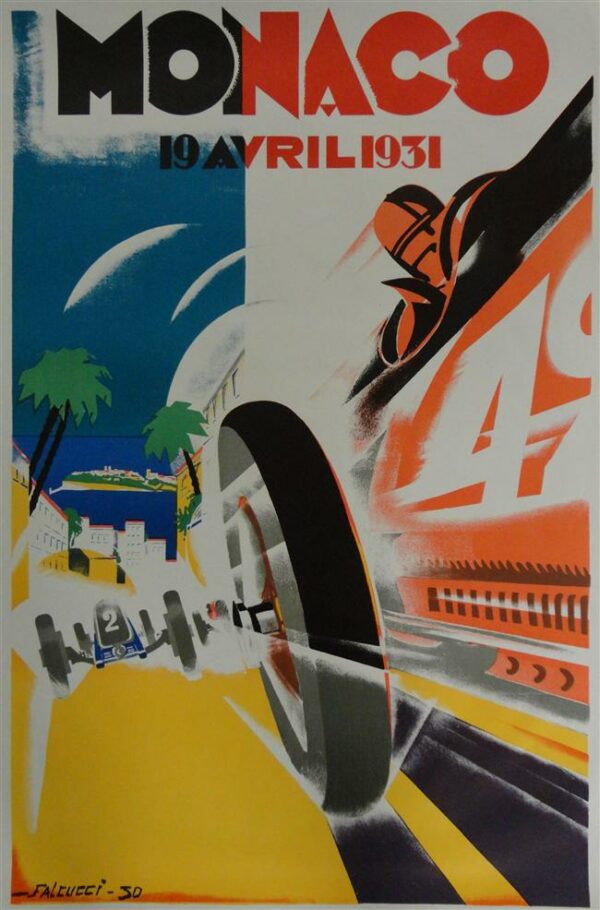 Monaco 1931 Falcucci Reproduction Poster