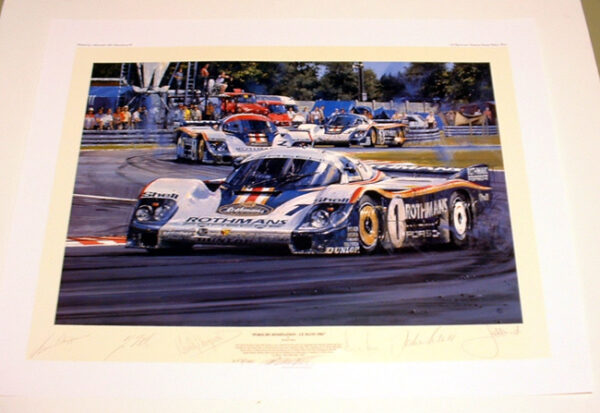 Porsche Domination, Le Mans 1982  - Signed by 6 Drivers