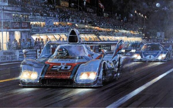 Racer's Moon - Le Mans 1976 Signed by Ickx & Van Lennep