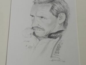 Dale Earnhardt Pencil Sketch Portrait