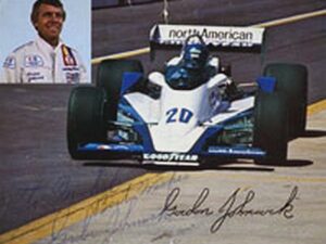 Team Card Autographed by Gordon Johncock