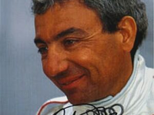 Michele Alboreto Autographed Team Card