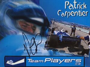 Team Card Autographed by Patrick Carpentier