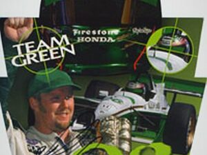 Team Green Team Card Autographed by Paul Tracy
