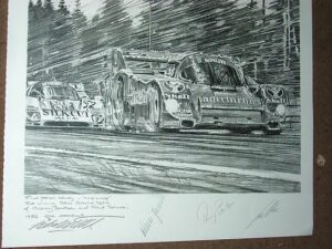 The Chase Autographed Pencil Study