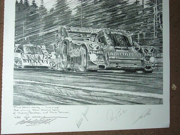 The Chase Autographed Pencil Study