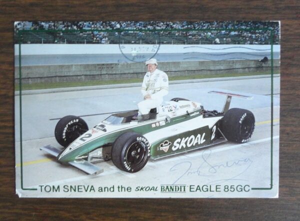 Tom Sneva Autographed Postcard
