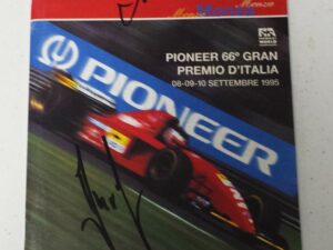 1995 Grand Prix at Monza Program Signed by Schumacher, Alesi + 5 more