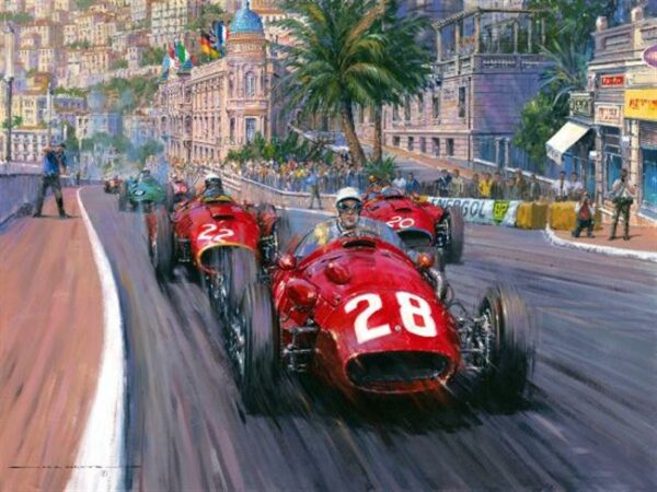 "Dominant Moss" Maserati Print Signed by Moss