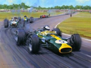 Jim Clark Team Lotus Signed by Bob Dance