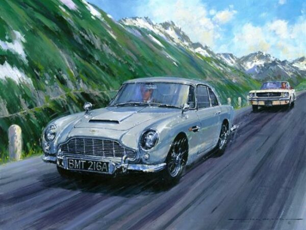 In Pursuit of Goldfinger James Bond Print