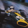 Poster auto art of Jim Clark Lotus Keith Murray