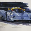 Schumacher at LeMans 1991 Print
