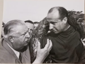 Fangio 10 Car Racing Photo