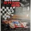 24 Heures Le Mans Poster 1970 with 28 Signatures