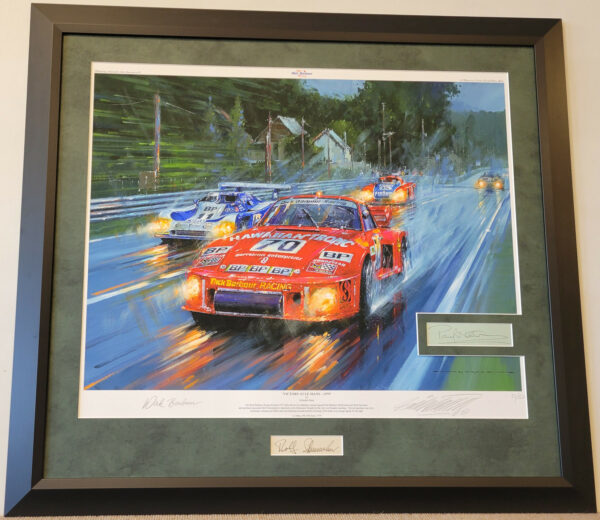 Victory at Le Mans 1979 Framed with Autographs - Nicholas Watts