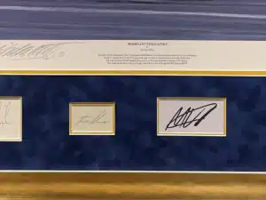 Dominant Verstappen Framed Print #1 with 4 Autographs - Detail