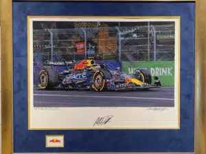 Dominant Verstappen Nicholas Watts Framed Original Painting