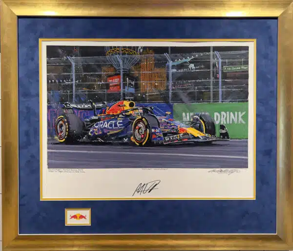 Dominant Verstappen Nicholas Watts Framed Original Painting